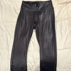 Fabletics leather like leggings XS